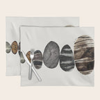 balancing beach pebbles Placemat Gallery Image 1