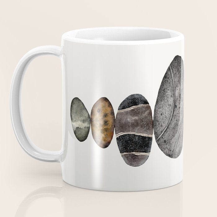 balancing beach pebbles Coffee Mug Gallery Image 3