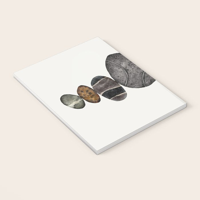balancing beach pebbles Notebook Gallery Image 3