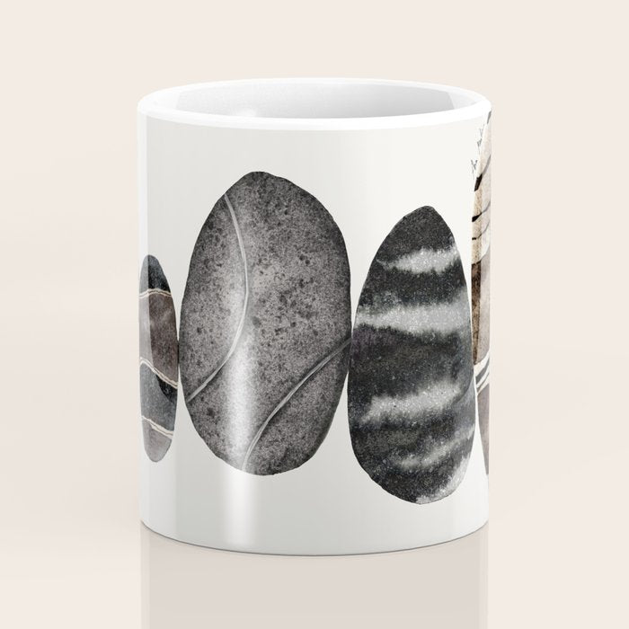 balancing beach pebbles Coffee Mug Gallery Image 4