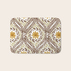 Golden Daisy Swirl Bath Mat Gallery Image 1