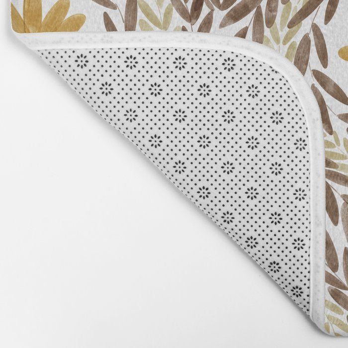 Golden Daisy Swirl Bath Mat Gallery Image 2
