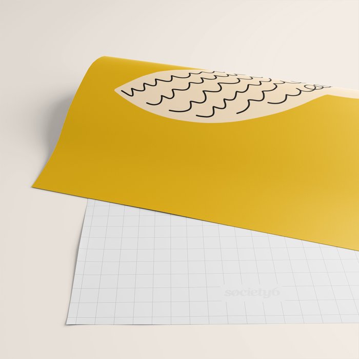 Yellow starling Wrapping Paper Gallery Image 2