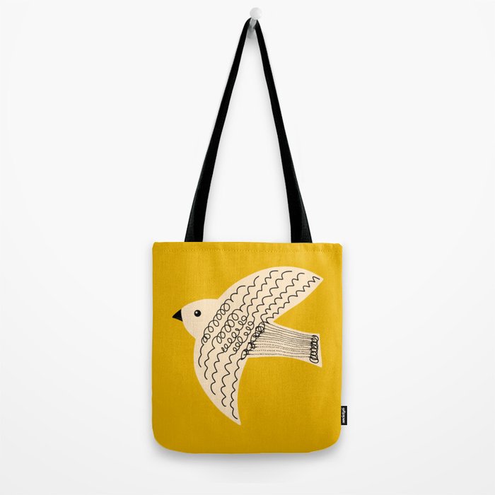Yellow starling Tote Bag Gallery Image 2