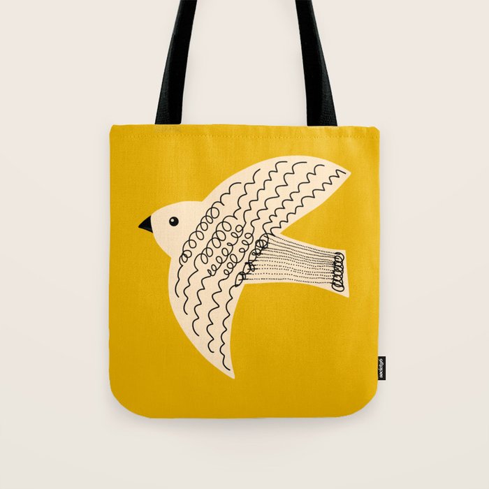 Yellow starling Tote Bag Gallery Image 1