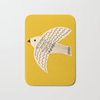 Yellow starling Bath Mat Gallery Image 1