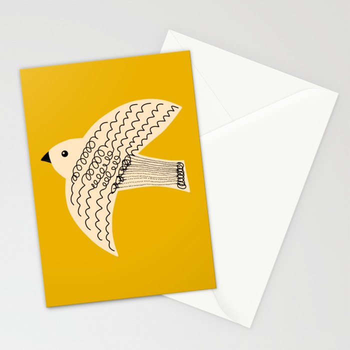 Yellow starling Stationery Card Gallery Image 2