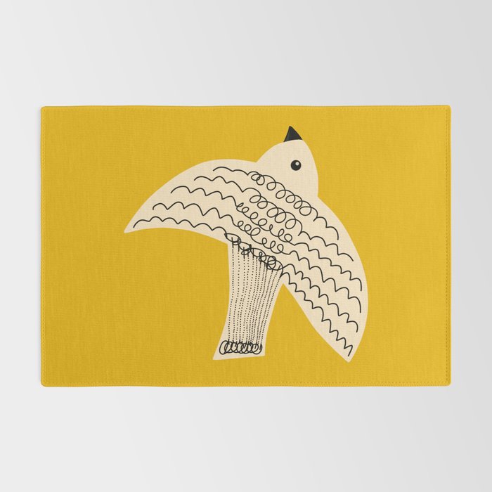 Yellow starling Rug Gallery Image 2