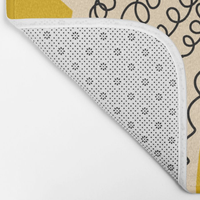 Yellow starling Bath Mat Gallery Image 2