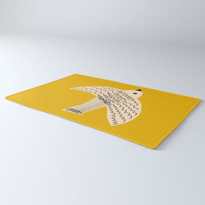 Yellow starling Rug Gallery Image 3