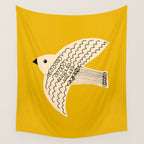 Yellow starling Wall Tapestry Gallery Image 4