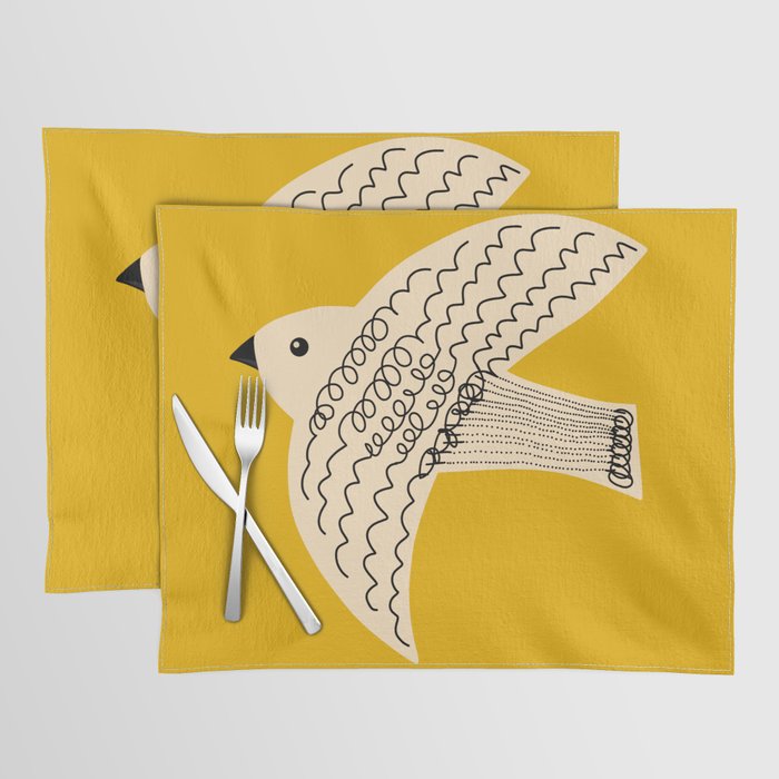 Yellow starling Placemat Gallery Image 1