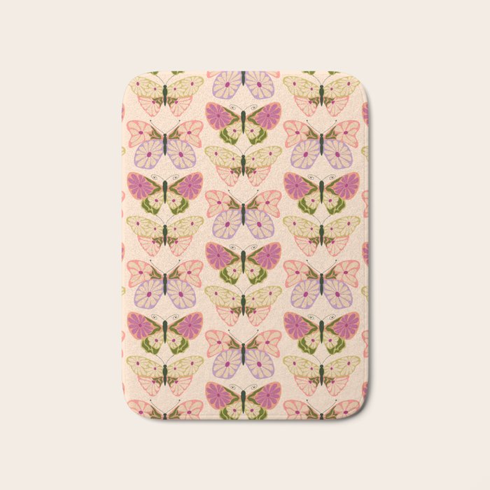 Charming Butterflies Bath Mat Gallery Image 1
