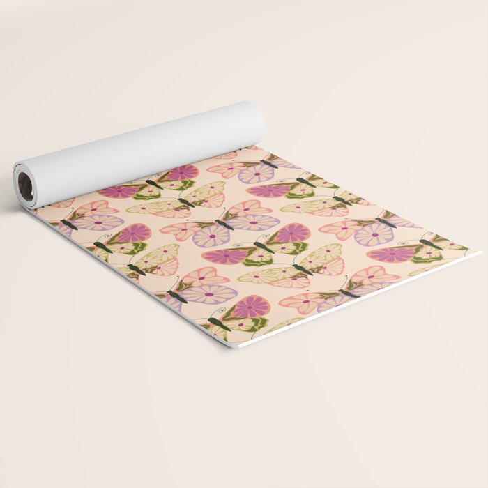 Charming Butterflies Yoga Mat Gallery Image 2