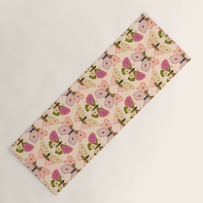 Charming Butterflies Yoga Mat