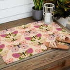 Charming Butterflies Outdoor Rug Gallery Image 2