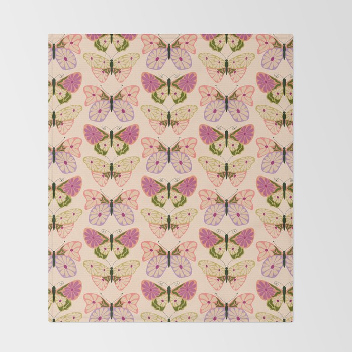Charming Butterflies Throw Blanket Gallery Image 2