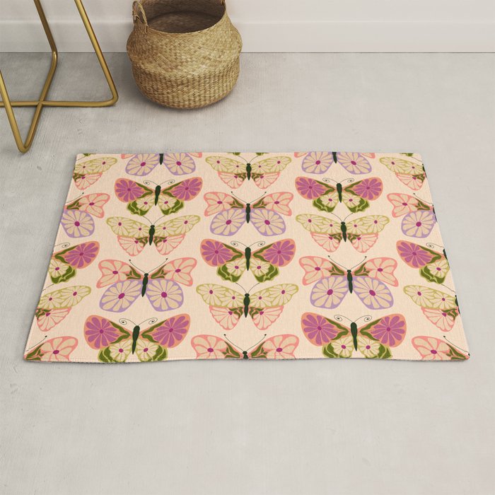 Charming Butterflies Rug Gallery Image 1
