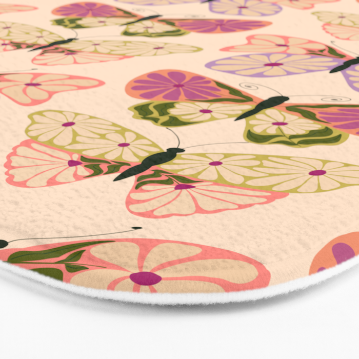 Charming Butterflies Bath Mat Gallery Image 3
