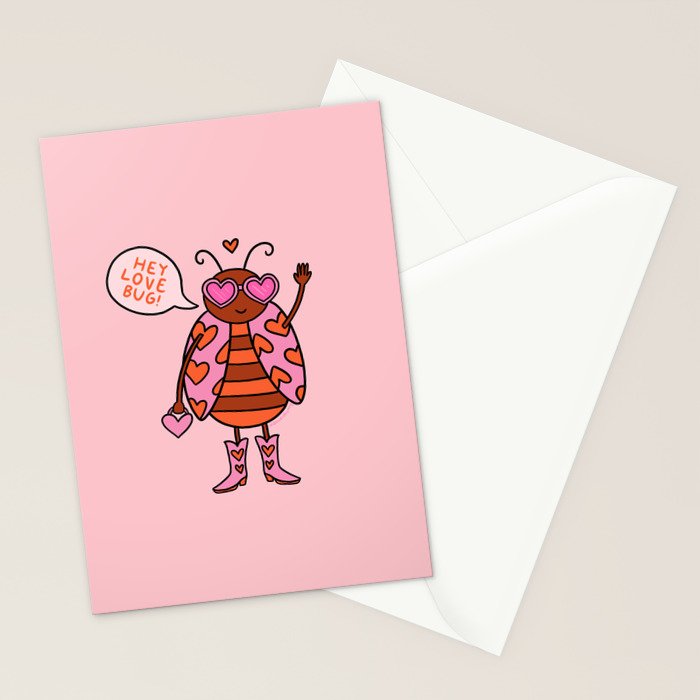 Love Bug Stationery Card Gallery Image 2