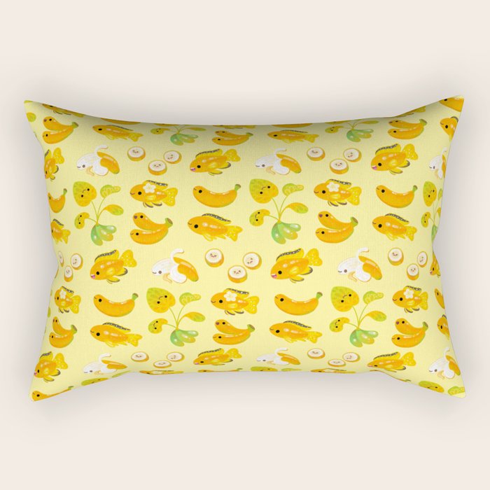 Banana cichlid Rectangular Pillow Gallery Image 1