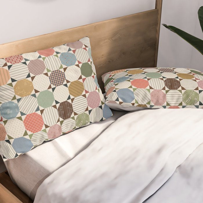 Rounded Quilt Pillow Sham Gallery Image 2