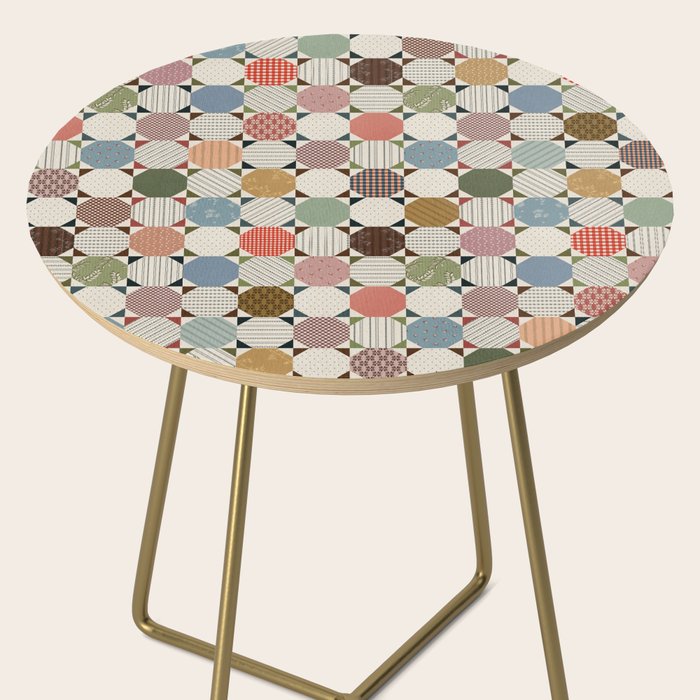 Rounded Quilt Side Table Gallery Image 2
