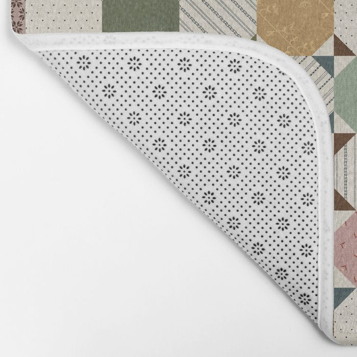 Rounded Quilt Bath Mat Gallery Image 2