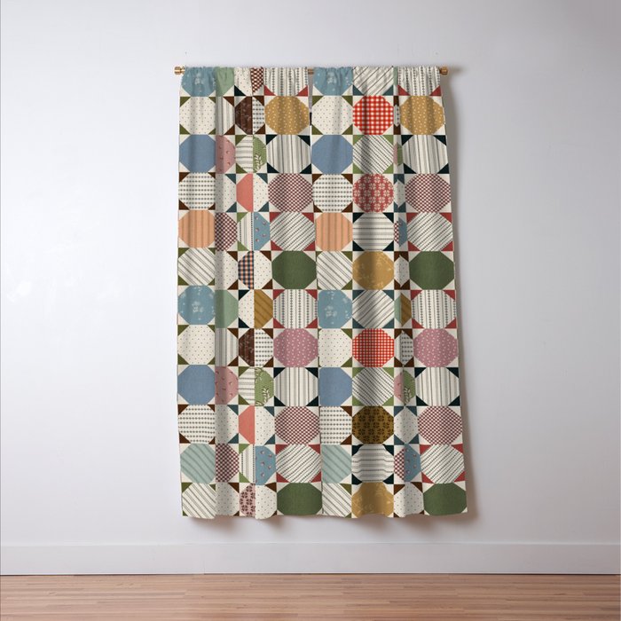 Rounded Quilt Window Curtain Gallery Image 3