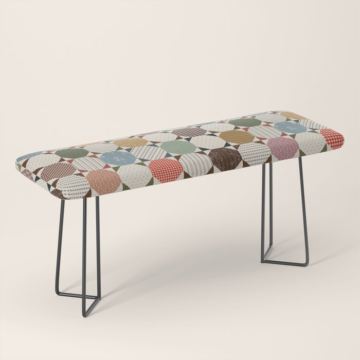 Rounded Quilt Bench Gallery Image 1