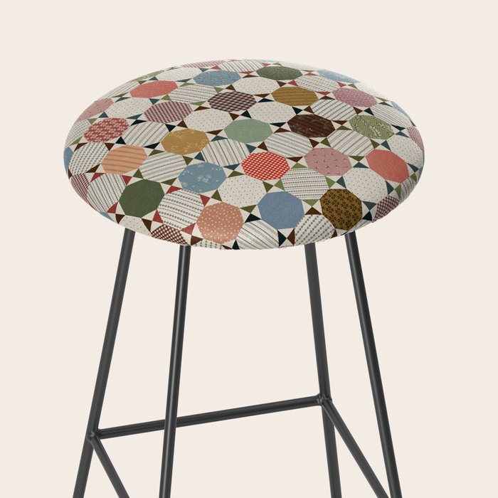 Rounded Quilt Stool Gallery Image 2