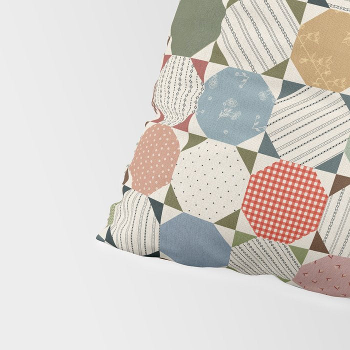 Rounded Quilt Pillow Sham Gallery Image 4