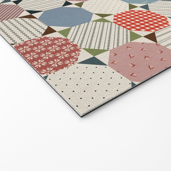 Rounded Quilt Welcome Mat Gallery Image 2