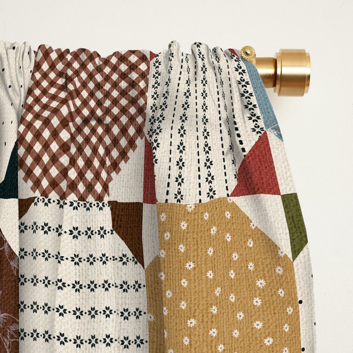 Rounded Quilt Window Curtain Gallery Image 2