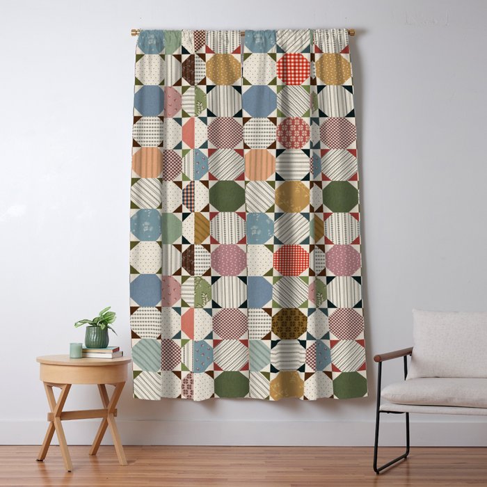 Rounded Quilt Window Curtain Gallery Image 5