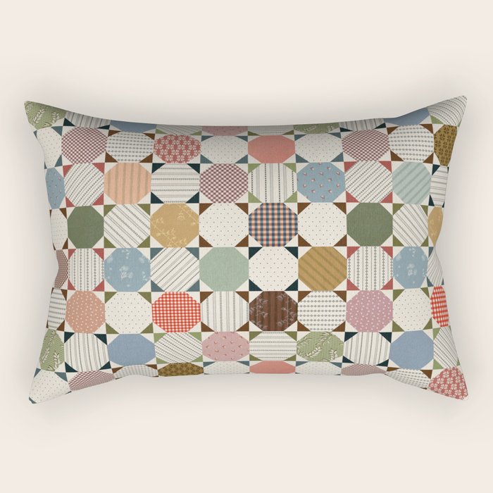 Rounded Quilt Rectangular Pillow Gallery Image 2