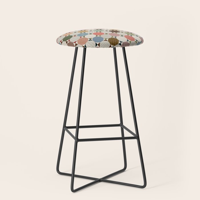 Rounded Quilt Stool Gallery Image 1