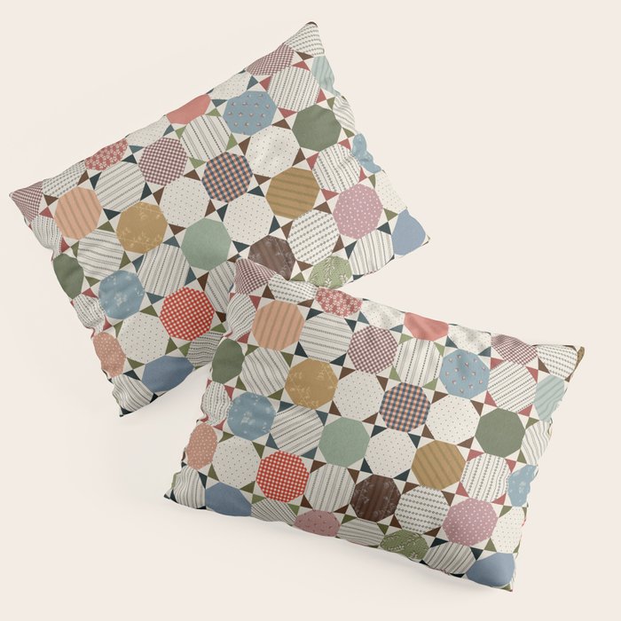 Rounded Quilt Pillow Sham Gallery Image 3