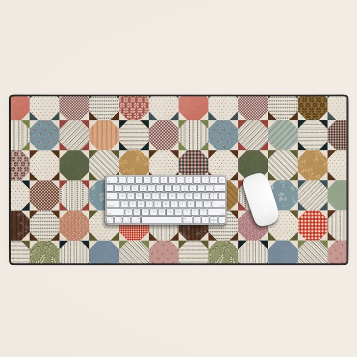 Rounded Quilt Desk Mat Gallery Image 1