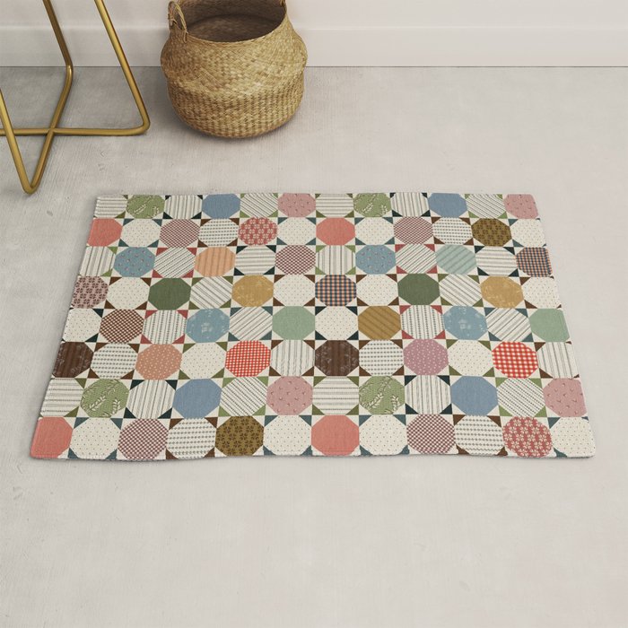 Rounded Quilt Rug Gallery Image 1