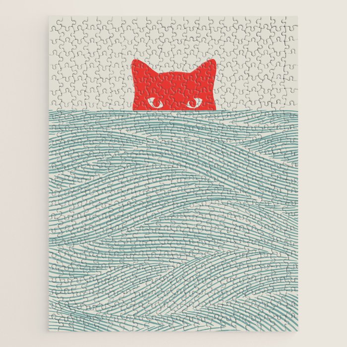 Cat Landscape 180: Sunrise Cat Jigsaw Puzzle Gallery Image 1