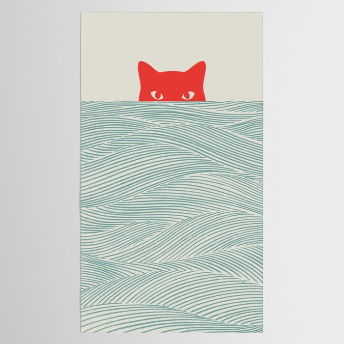 Cat Landscape 180: Sunrise Cat Tablecloth Gallery Image 2