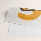 Funky Strange Mid Century Modern Minimalist Art Yellow Black Abstract Pattern by Ejaaz Haniff Wrapping Paper Gallery Image 2