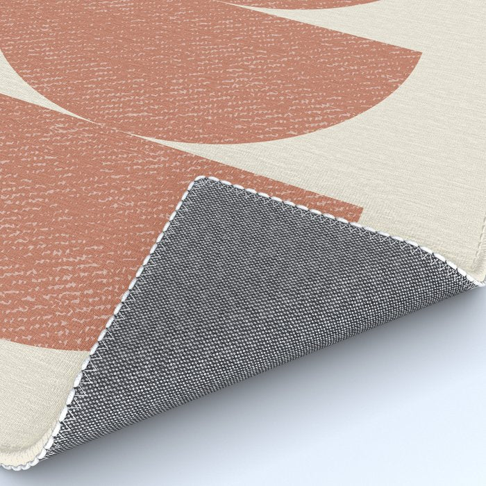 Half Circle 3 - Orange Terra Rug Gallery Image 4