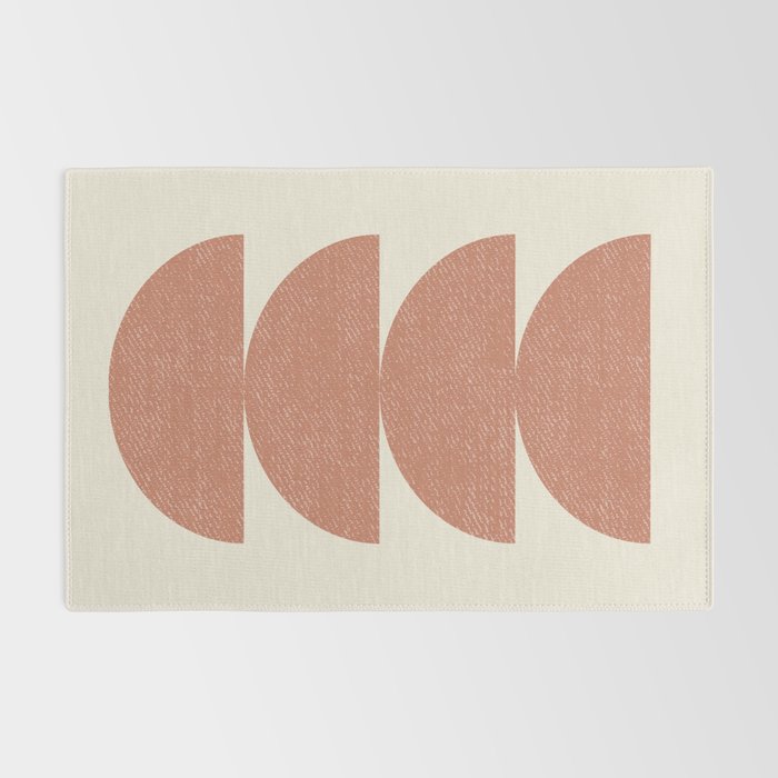 Half Circle 3 - Orange Terra Rug Gallery Image 2