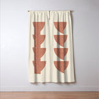 Half Circle 3 - Orange Terra Window Curtain Gallery Image 3
