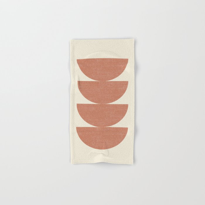 Half Circle 3 - Orange Terra Bath Towel Gallery Image 1