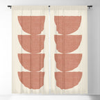 Half Circle 3 - Orange Terra Window Curtain Gallery Image 5