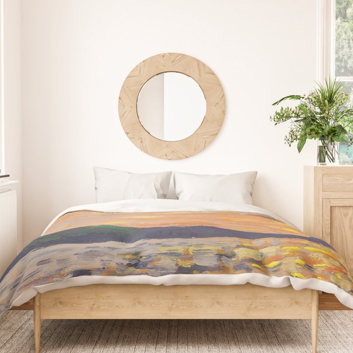 Tom Thomson Smoke Lake Canadian Landscape Artist Duvet Cover Gallery Image 3