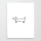 Simple dachshund black drawing Notebook Gallery Image 4